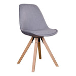House Nordic Matstol Bergen 2-pack Ljusgrå/Natur SKU HOU-1001026 EAN 5713917003204