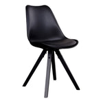 House Nordic Matstol Bergen PU 2-pack Svart/Svart SKU HOU-1001023 EAN 5713917002917