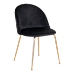 House Nordic Matstol Geneve Sammet 2-pack Svart/Mässing SKU HOU-1001253 EAN 5713917017263