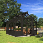 Lähe Växthus på Trägrund No 8 12,75 m2 SKU LAH-Greenhouse-no-8 EAN