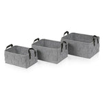 Möve Korgar Set x3 Flannel Light Grey SKU LEI-44270-081 EAN 4013165849076