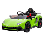 Nordic Play Elbil Lamborghini Aventador SV Limegrön SKU NSH-805-794 EAN 5705858717203