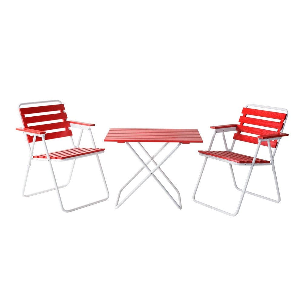Varax Trädgårsbord Retro 401 Vit/Röd SKU VAR-4400-1000 EAN 6417624500139