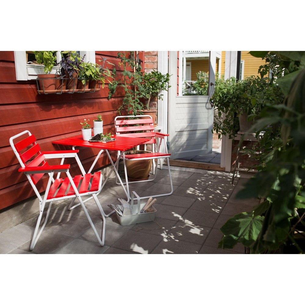 Varax Trädgårsbord Retro 401 Vit/Röd SKU VAR-4400-1000 EAN 6417624500139
