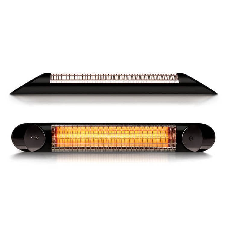 Veito Infravärme Blade Black 2000W SKU ALB-BLADESVART EAN 8697412950362