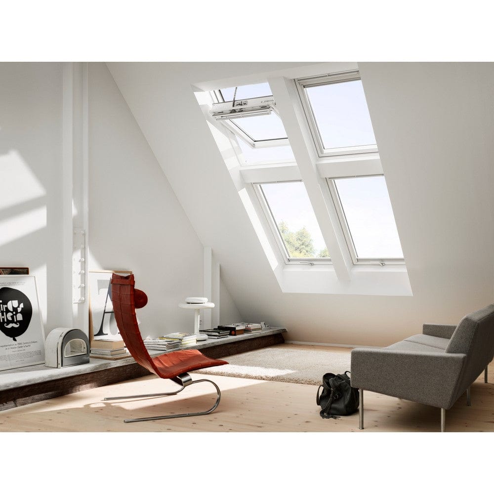 Velux Takfönster Pivåhängd Vitmålad Furu Integra El SKU EAN