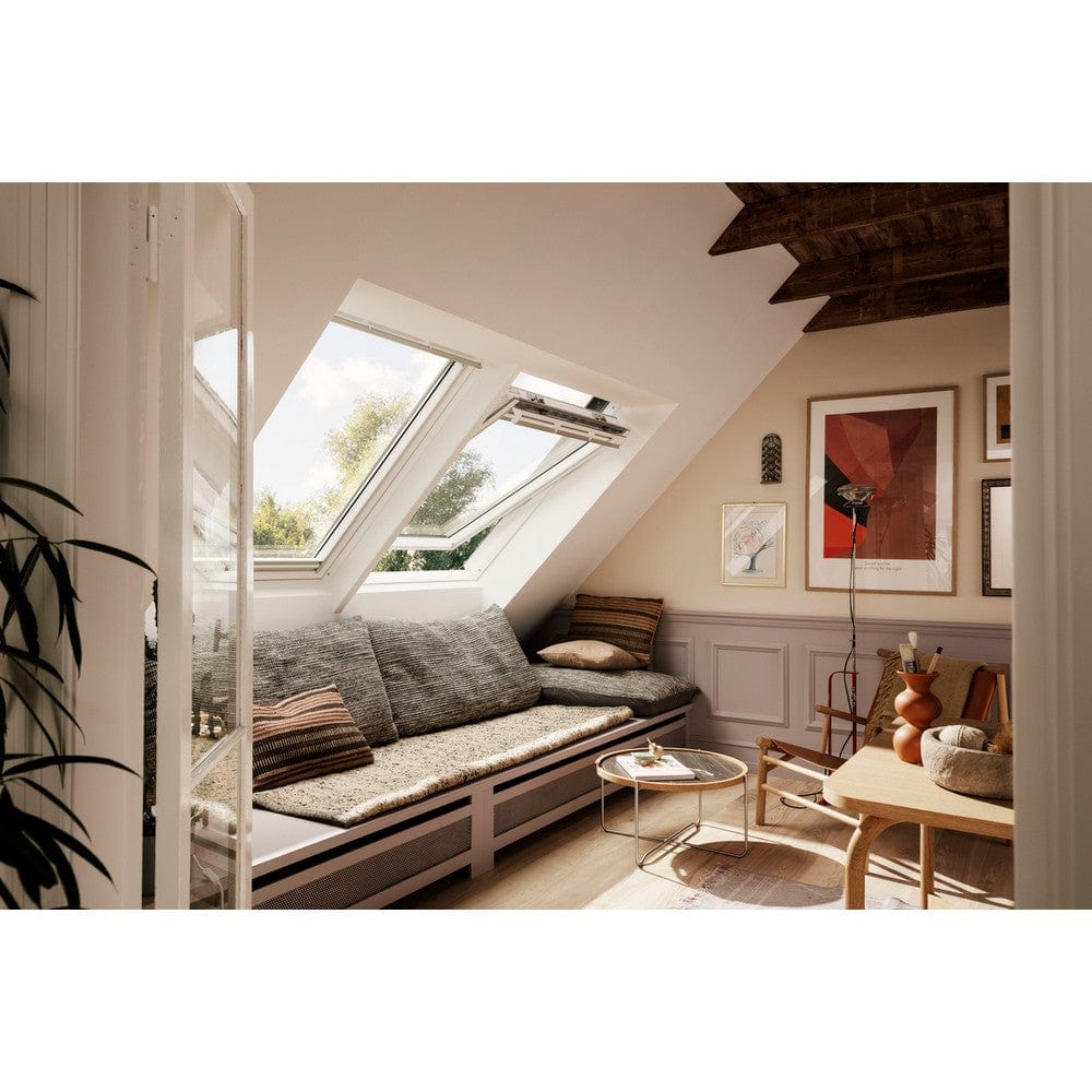 Velux Takfönster Pivåhängd Vitmålad Furu SKU EAN