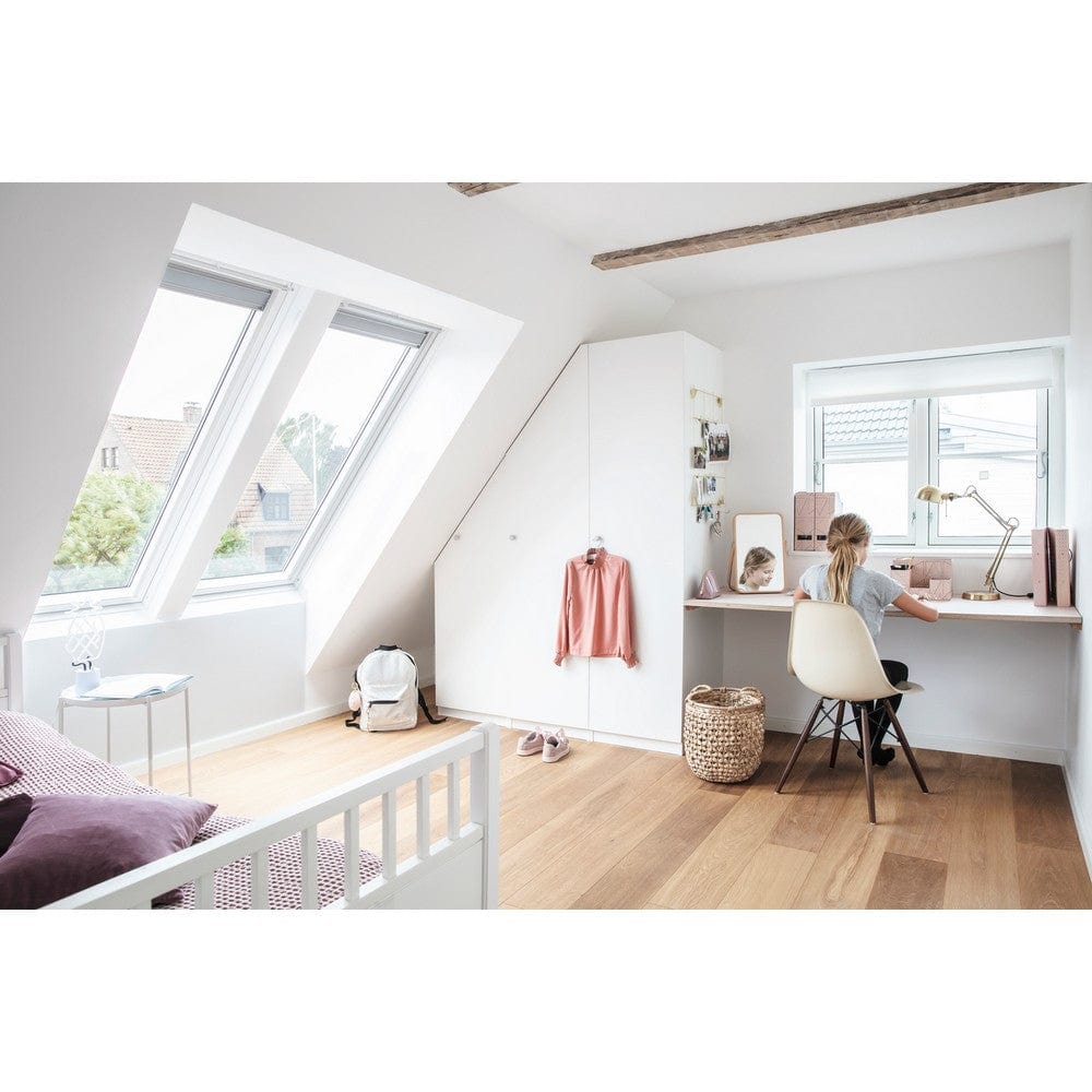 Velux Takfönster Pivåhängd Vitmålad Furu SKU EAN