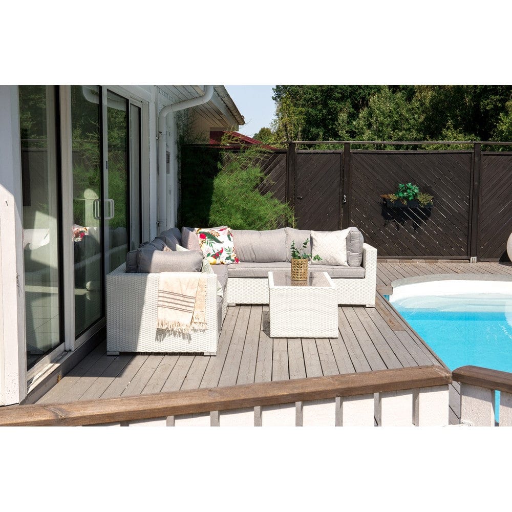 Venture Design Hörnsoffgrupp Amazon Vit SKU VEN-9140-010 EAN 7350107083431