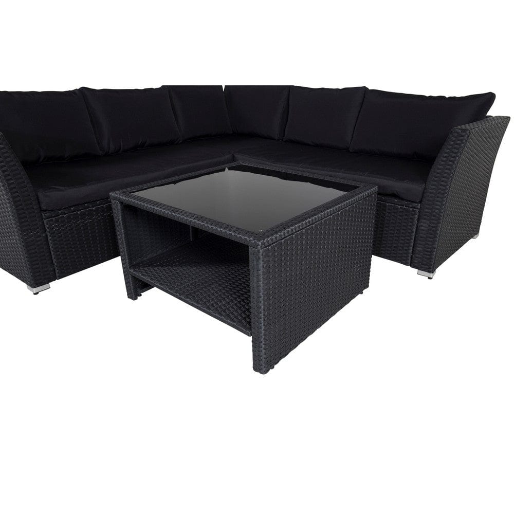 Venture Design Hörnsoffgrupp Haiti Svart SKU VEN-1542-238 EAN 7350118410394