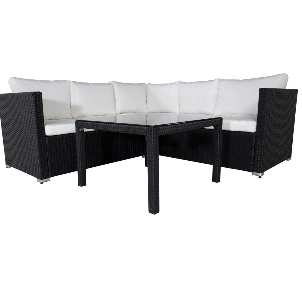 Venture Design Hörnsoffgrupp Kuba Svart/Vit SKU VEN-1531-238 EAN 7350118410431