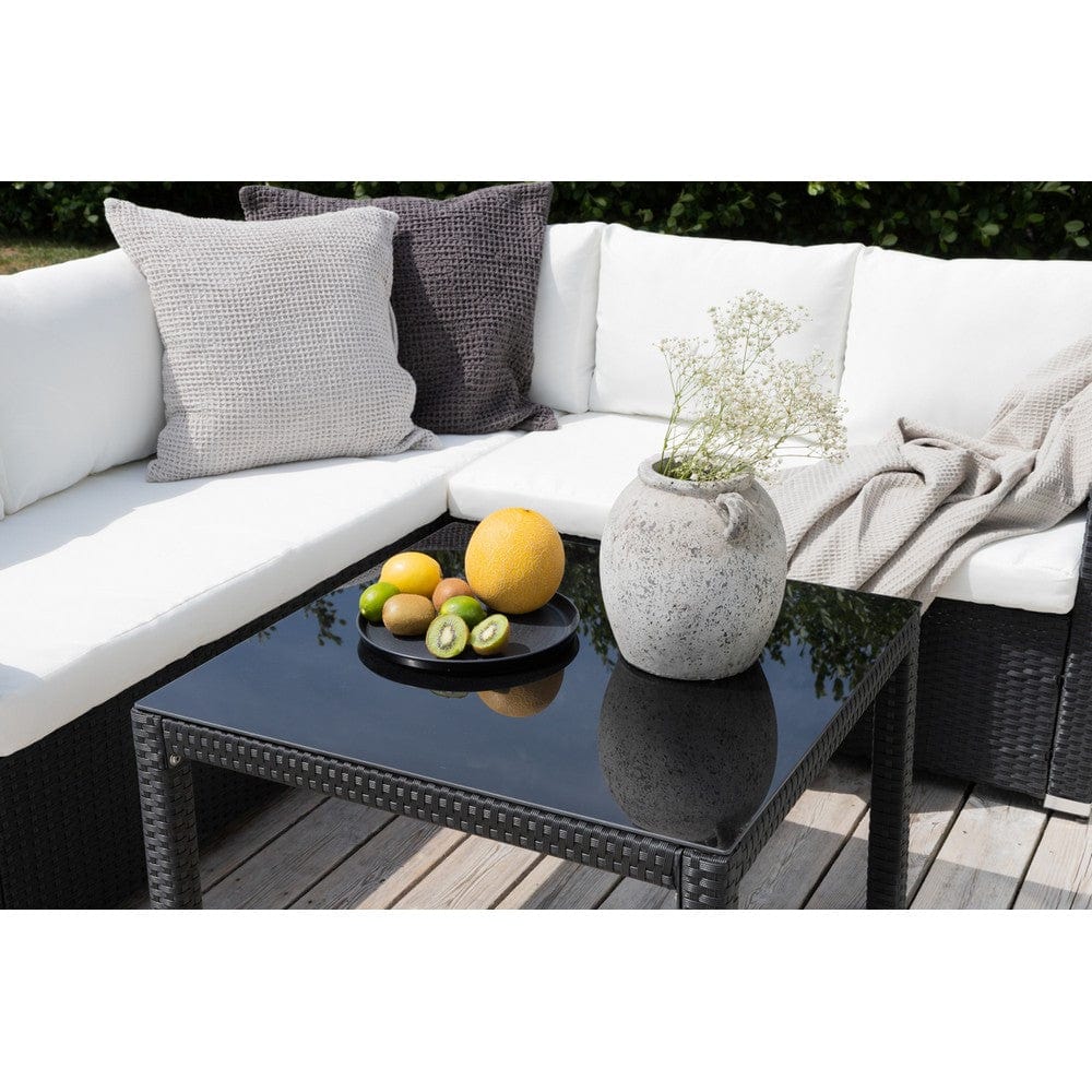 Venture Design Hörnsoffgrupp Kuba Svart/Vit SKU VEN-1531-238 EAN 7350118410431