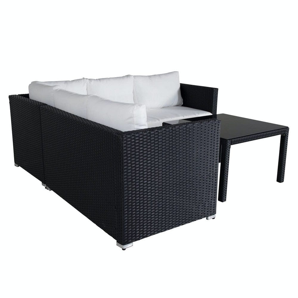 Venture Design Hörnsoffgrupp Kuba Svart/Vit SKU VEN-1531-238 EAN 7350118410431