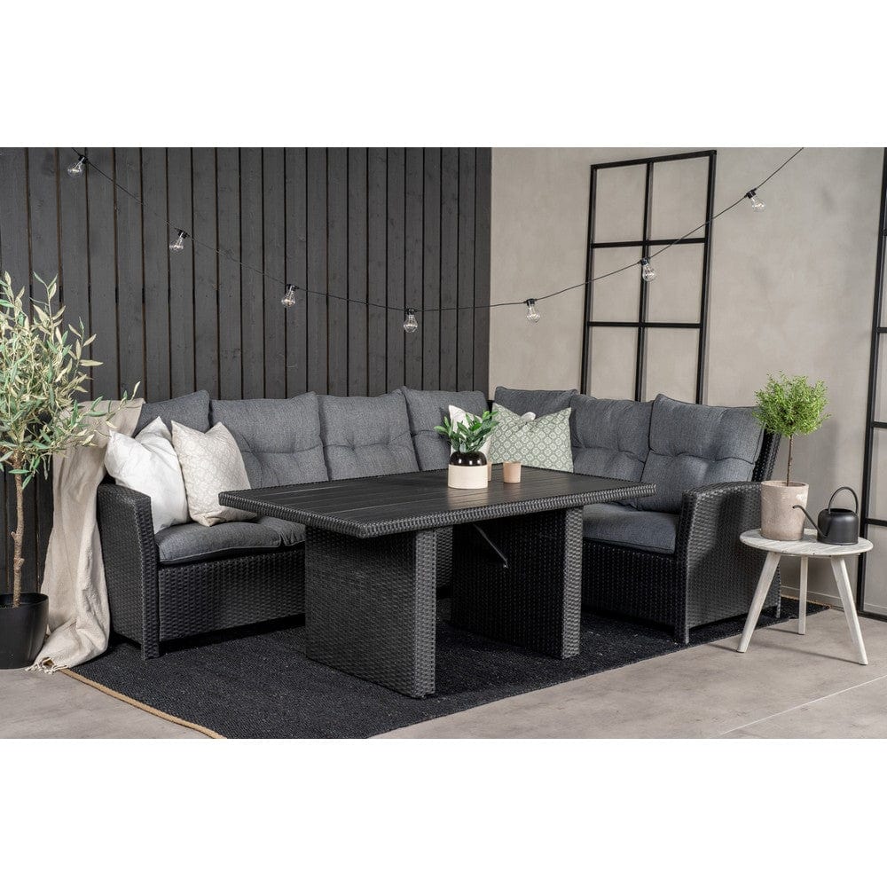 Venture Design Hörnsoffgrupp London Svart SKU VEN-7210-001 EAN 7350107083455