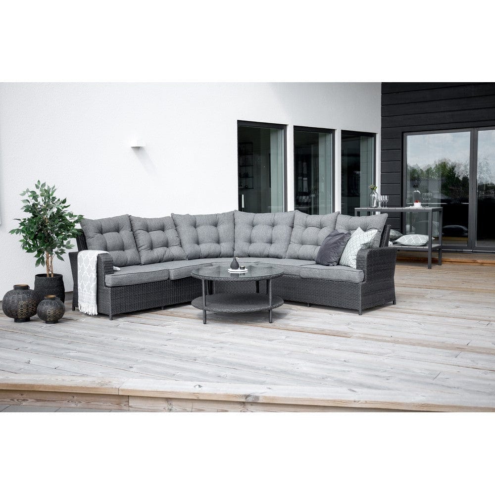 Venture Design Hörnsoffgrupp Valencia Svart SKU VEN-9308-001 EAN 7350107083325