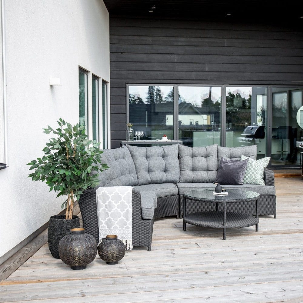 Venture Design Hörnsoffgrupp Valencia Svart SKU VEN-9308-001 EAN 7350107083325