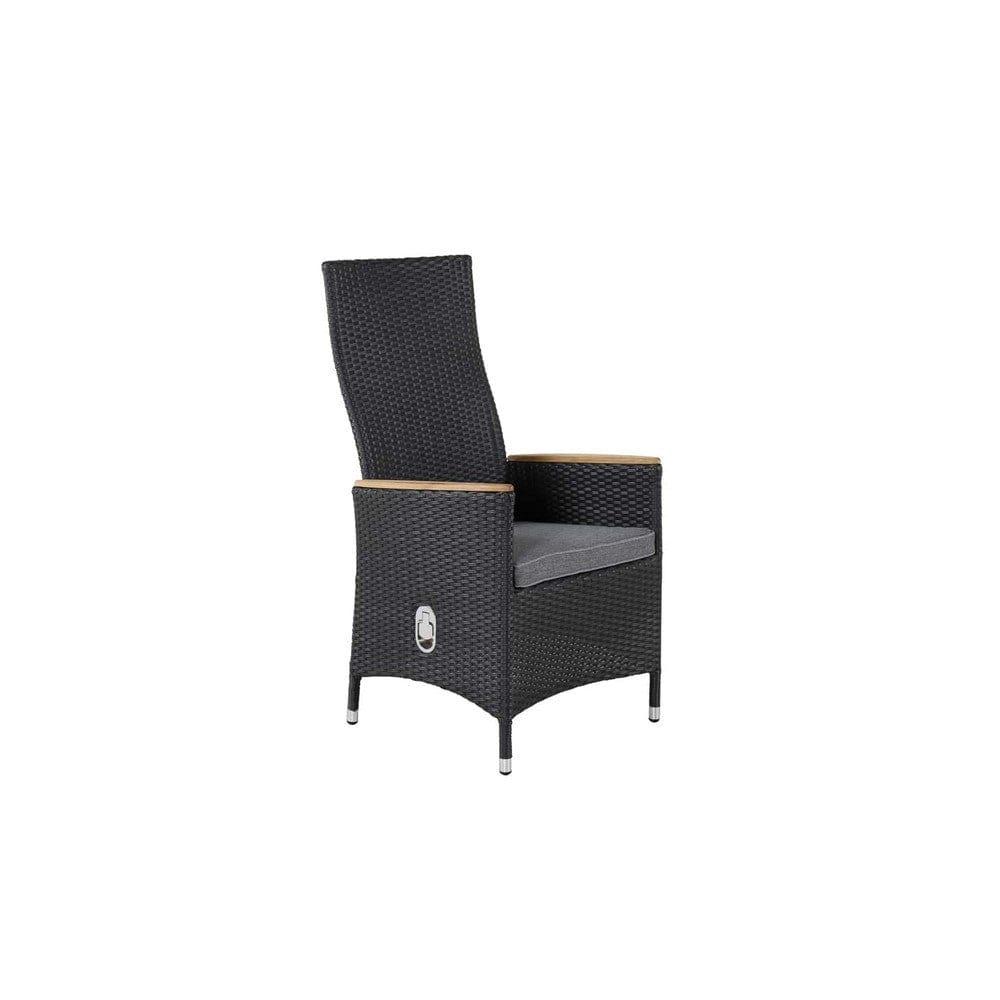 Venture Design Karmstol Padova Fällbar 2-pack Svart/Teak SKU VEN-9281-001 EAN 7350107081956