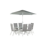 Venture Design Matgrupp Brekki med Parasoll Vit SKU VEN-2051-400 EAN 7350133232667