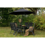 Venture Design Matgrupp Brekki med Parasoll Svart SKU VEN-2051-408 EAN 7350133232650