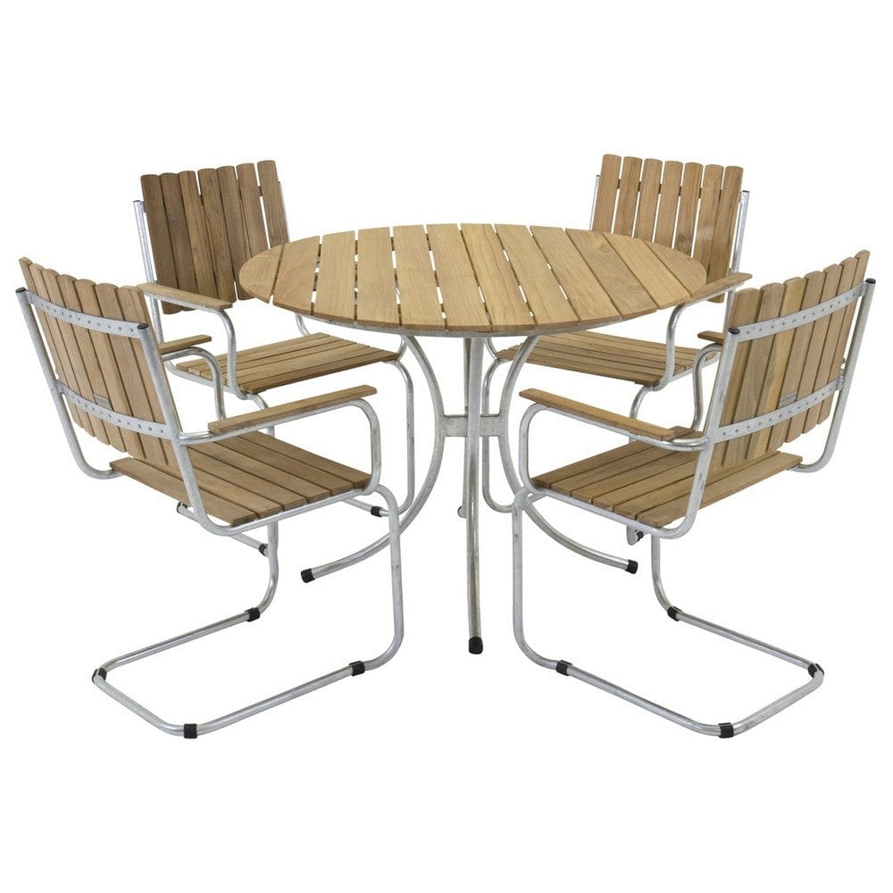 Venture Design Matgrupp Holmsund Teak/Zink SKU VEN-658980 EAN 7350107081666