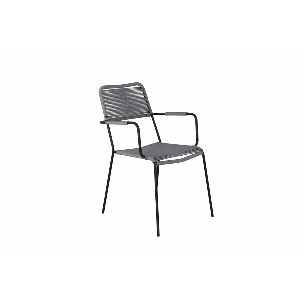 Venture Design Matstol Lindos med Armstöd 2-pack Grå SKU VEN-9565-013 EAN 7350118410974