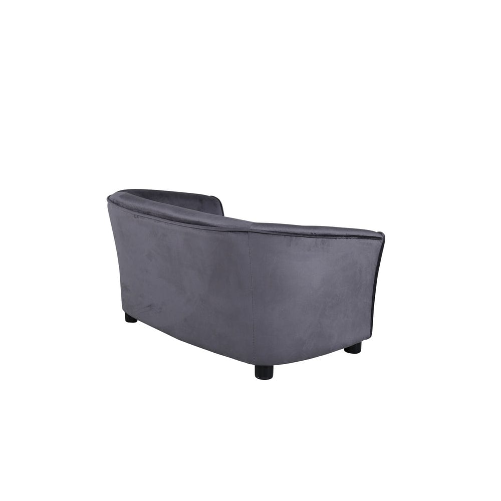 Venture Home Barnsoffa Måna Grå Sammet SKU VEN-15551-955 EAN 7350118417706