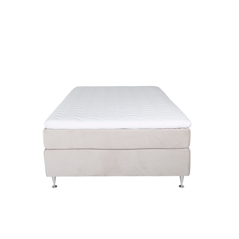 Venture Home Enkelsäng Tällberg 120x200 cm Medium Beige Sammet SKU VEN-15405-701 EAN 7350118413562