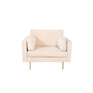 Venture Home Fåtölj Boom Sammet Beige SKU VEN-18046-980 EAN 7350107087446