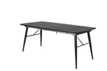 Venture Home Matbord Gold med Iläggsskiva SKU VEN-15023-188 EAN 7350107089211
