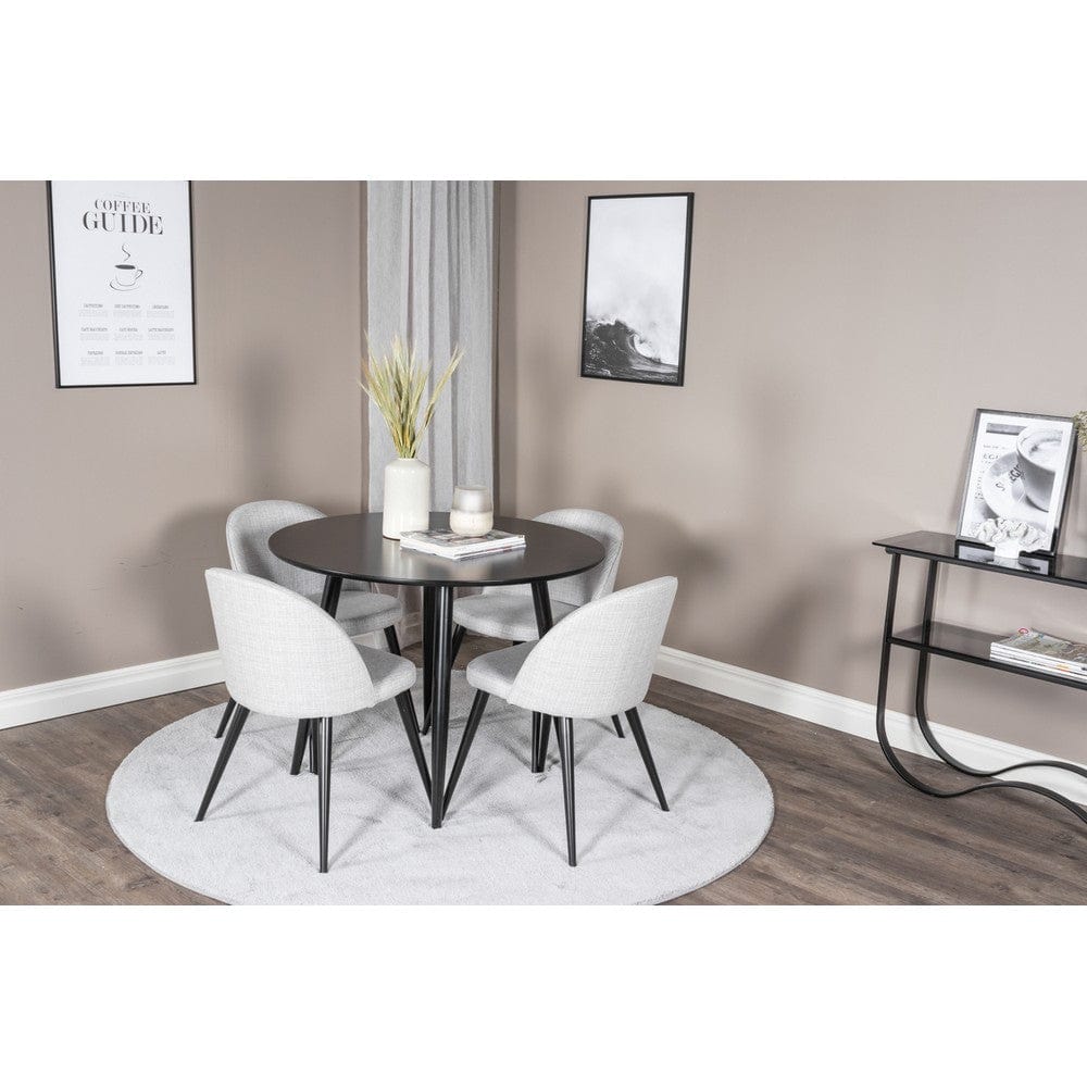Venture Home Matstol Velvet Black 2-pack SKU EAN