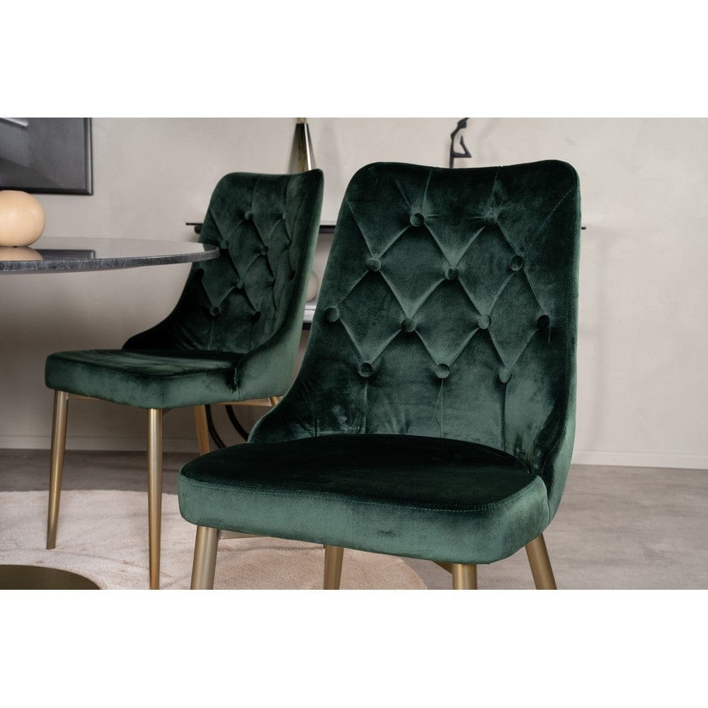 Venture Home Matstol Velvet Lyx Mässing 2-pack SKU EAN