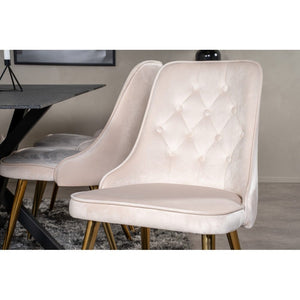 Venture Home Matstol Velvet Lyx Mässing 2-pack SKU EAN