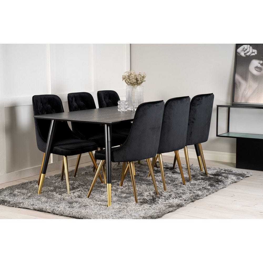 Venture Home Matstol Velvet Lyx Mässing 2-pack SKU EAN