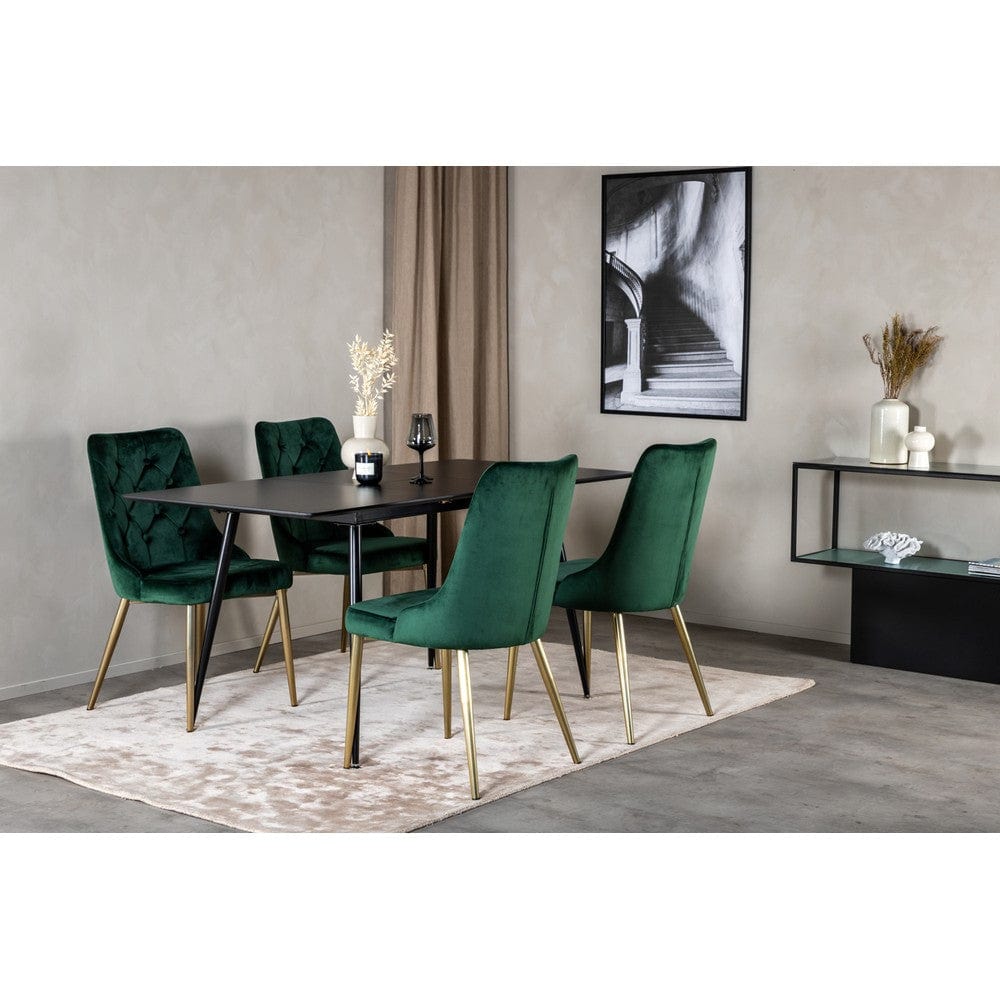Venture Home Matstol Velvet Lyx Mässing 2-pack SKU EAN