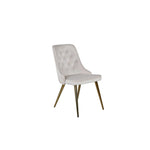 Venture Home Matstol Velvet Lyx Mässing 2-pack Beige SKU VEN-19935-780 EAN 7350107087002