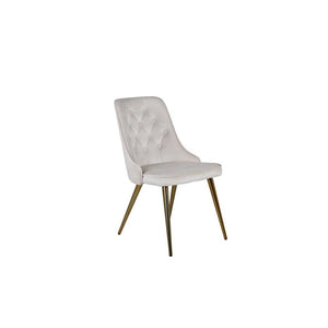 Venture Home Matstol Velvet Lyx Mässing 2-pack Beige SKU VEN-19935-780 EAN 7350107087002