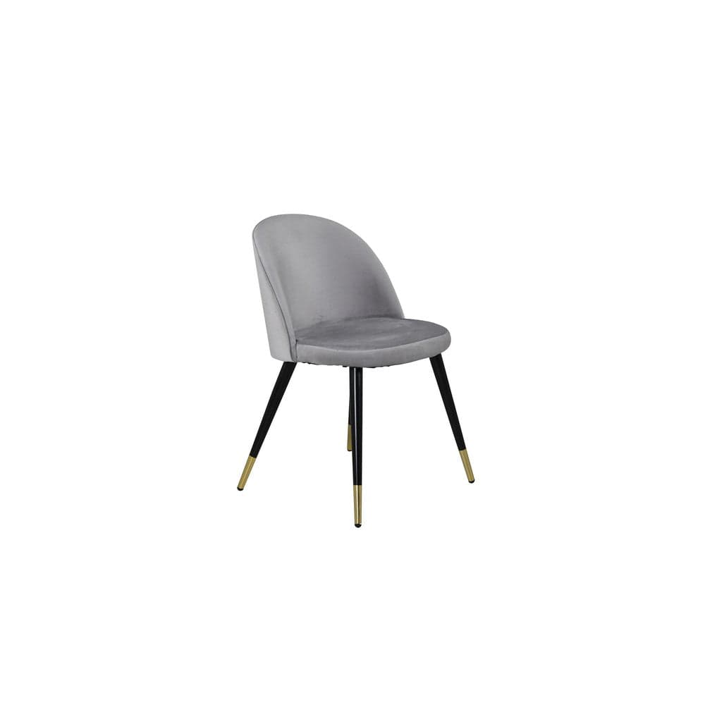 Venture Home Matstol Velvet Mässing 2-pack Ljusgrå SKU VEN-19925-885 EAN 7350107086111