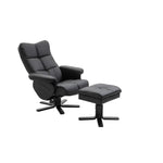 Venture Home Reclinerfåtölj Sven Ottoman Svart SKU VEN-18029-788 EAN 7350107087200