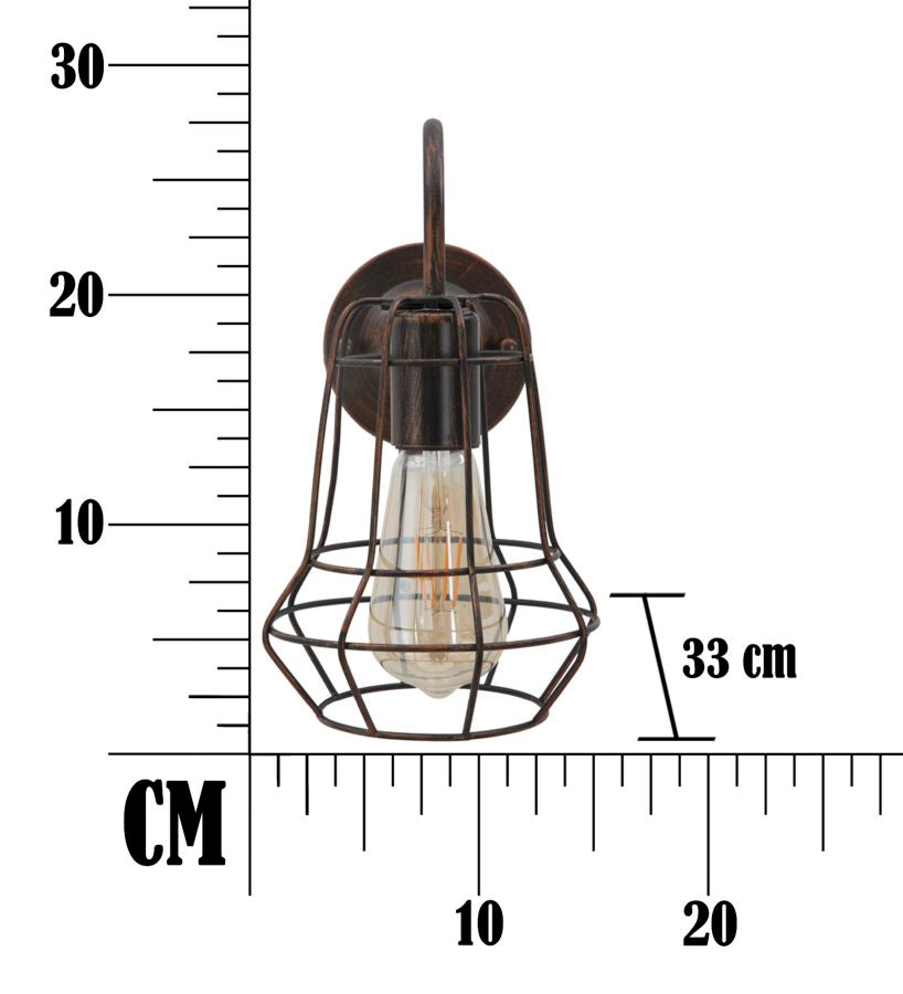 Mauro Ferretti Industry B vägglampa 33 cm
