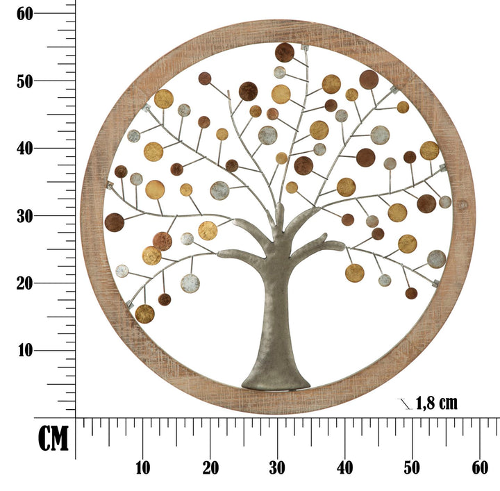 Mauro Ferretti Albero della Vita väggpanel med spegel Ø61 cm