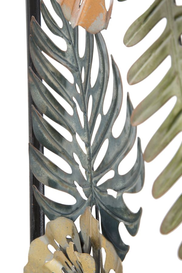 Mauro Ferretti Too A 3D-väggpanel med blommor och blad 30,5 × 88,5 cm