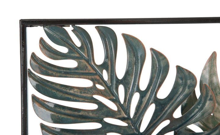 Mauro Ferretti Too A 3D-väggpanel med blommor och blad 30,5 × 88,5 cm