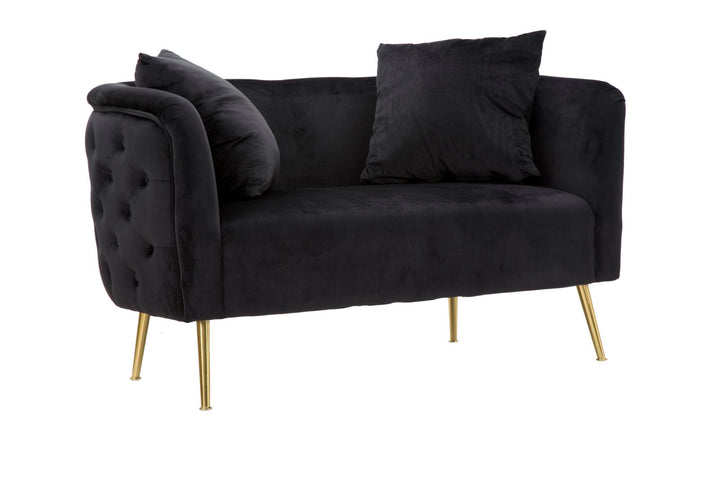 Mauro Ferretti Bucarest 2-sitssoffa 127 cm - svart