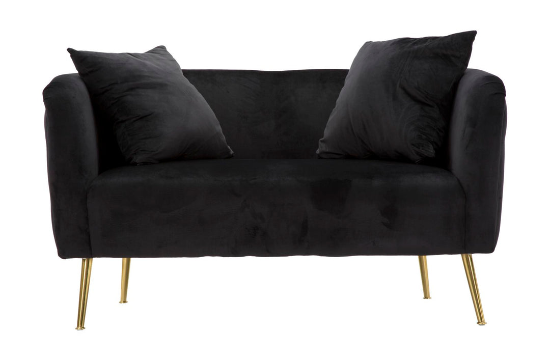 Mauro Ferretti Bucarest 2-sitssoffa 127 cm - svart