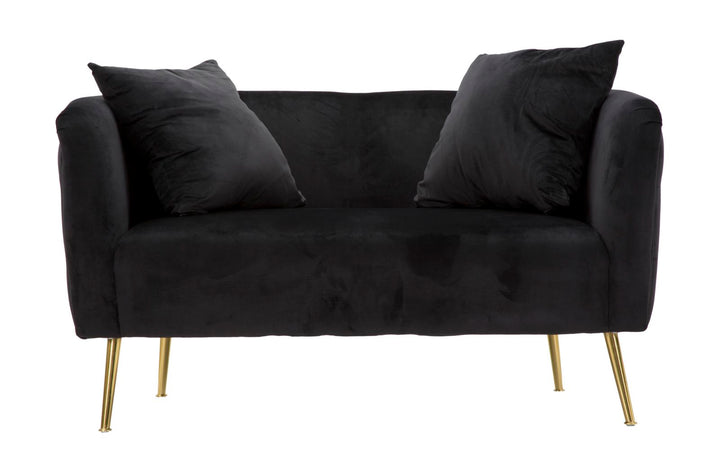 Mauro Ferretti Bucarest 2-sitssoffa 127 cm - svart
