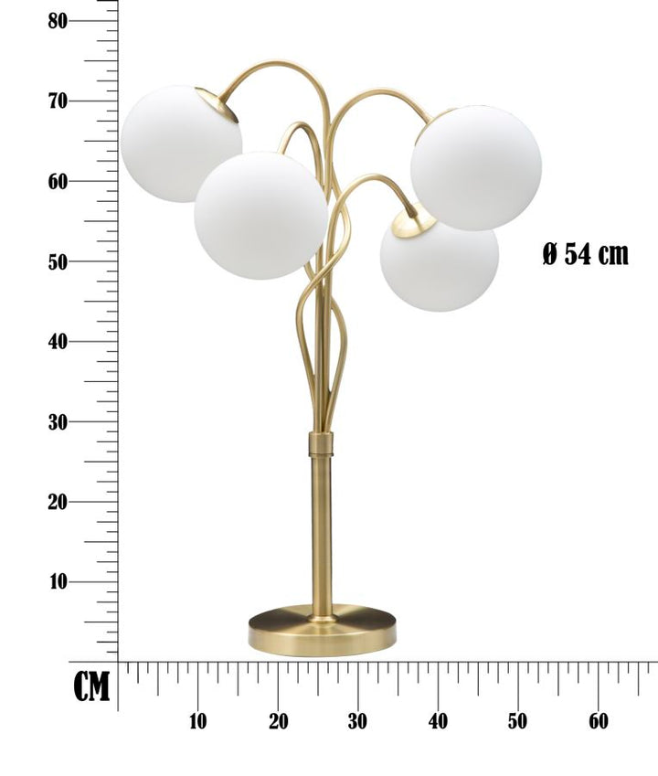 Mauro Ferretti Glamy bordslampa 4 ljus Ø53 × 74 cm