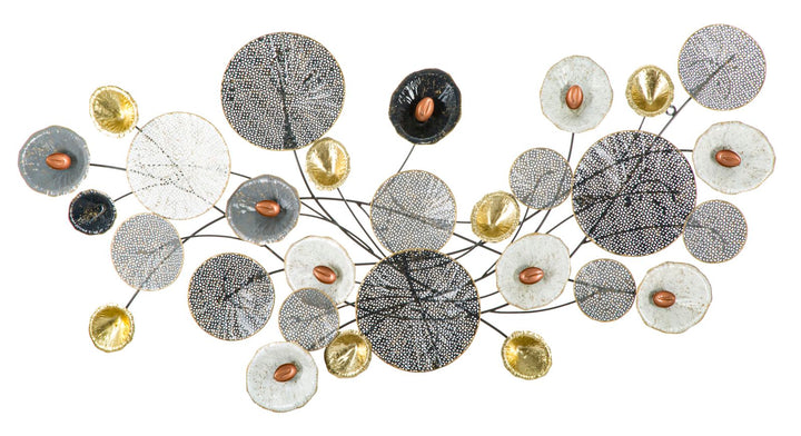Mauro Ferretti Grid abstrakt 3D-väggpanel 135 × 69 cm - multifärgad