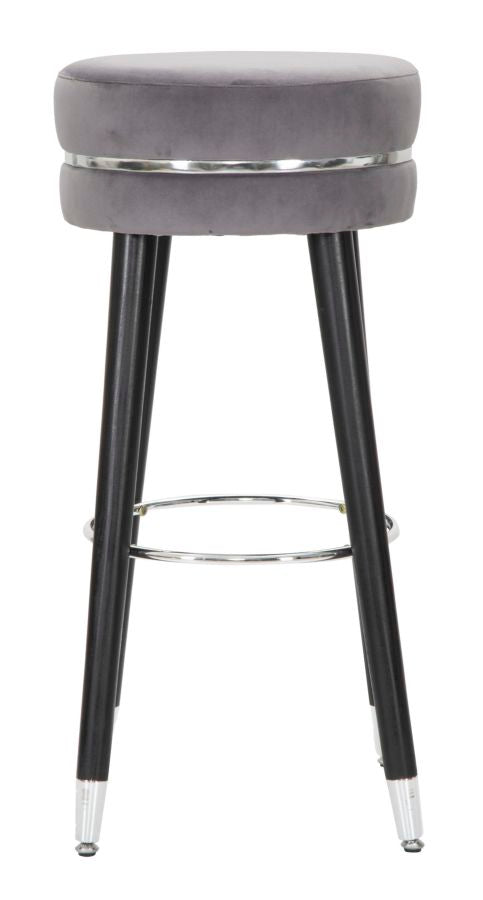 Mauro Ferretti Paris barstol Ø35 × 74 cm - grå/silver