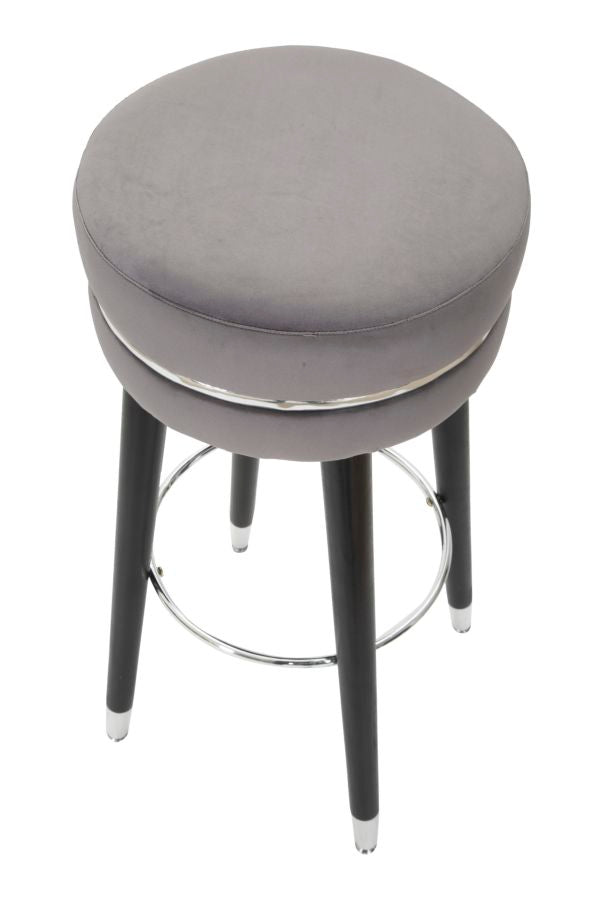 Mauro Ferretti Paris barstol Ø35 × 74 cm - grå/silver
