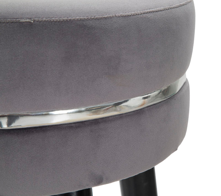 Mauro Ferretti Paris barstol Ø35 × 74 cm - grå/silver